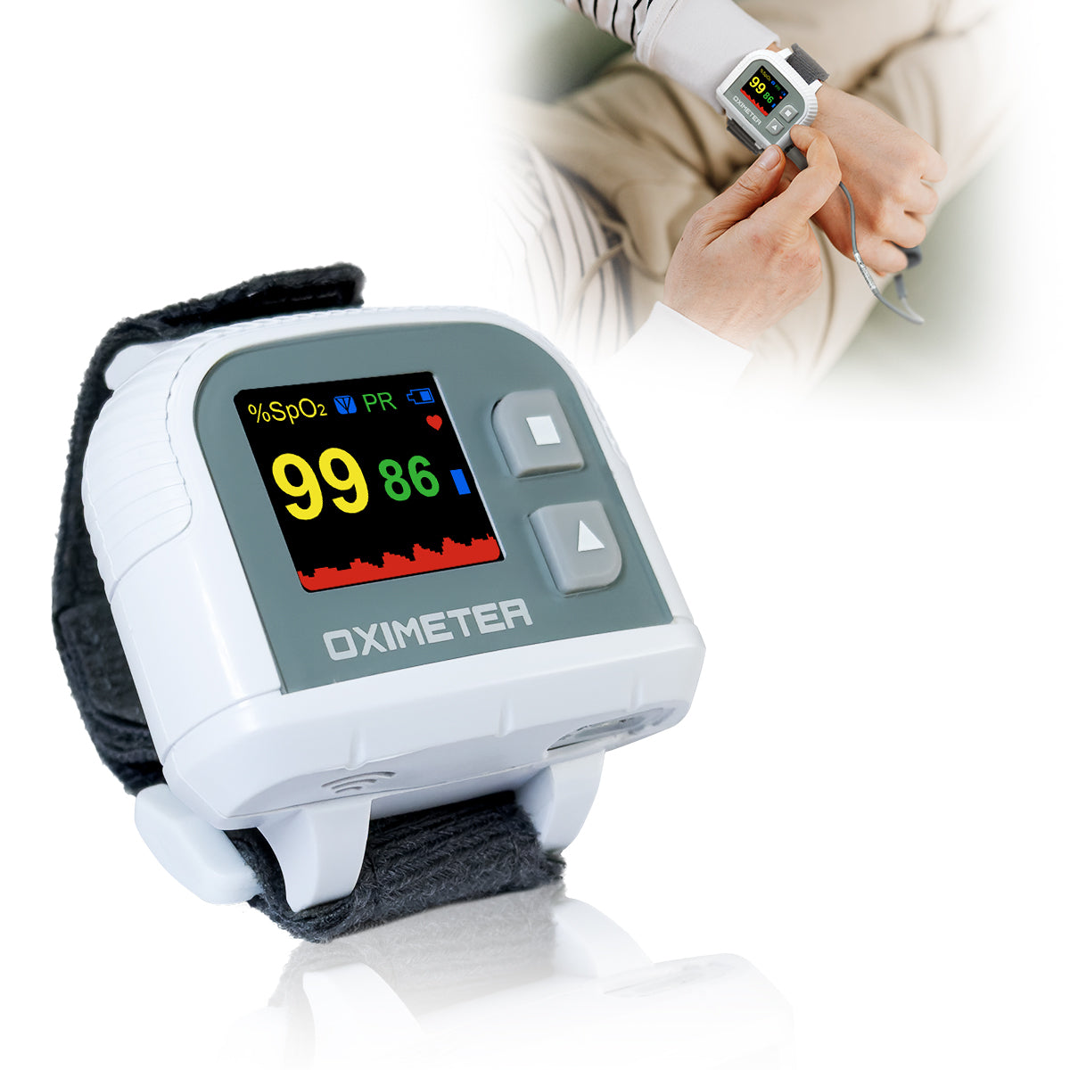 PC68B Wearable Pulse Oximeter With Reminder For Home Use