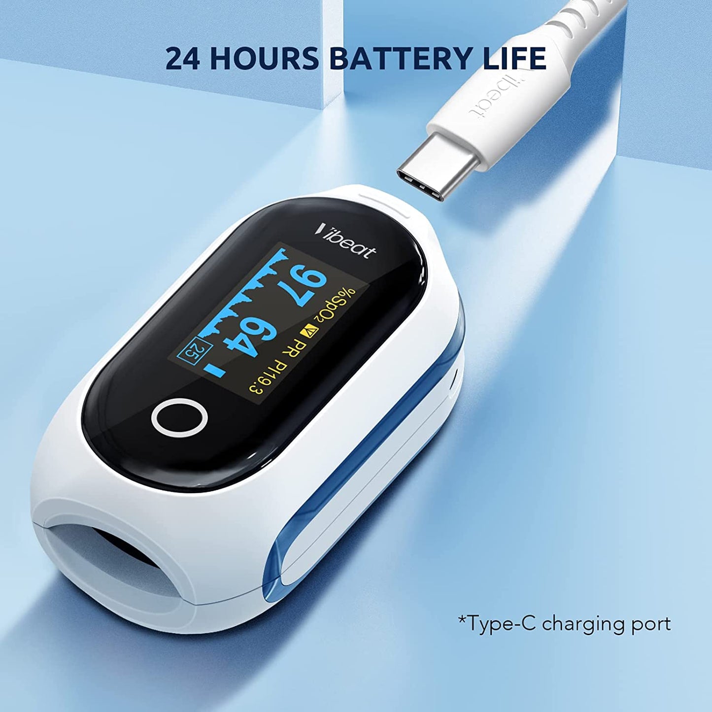 S6W Rechargeable Blood Oxygen Fingertip Pulse Oximeter