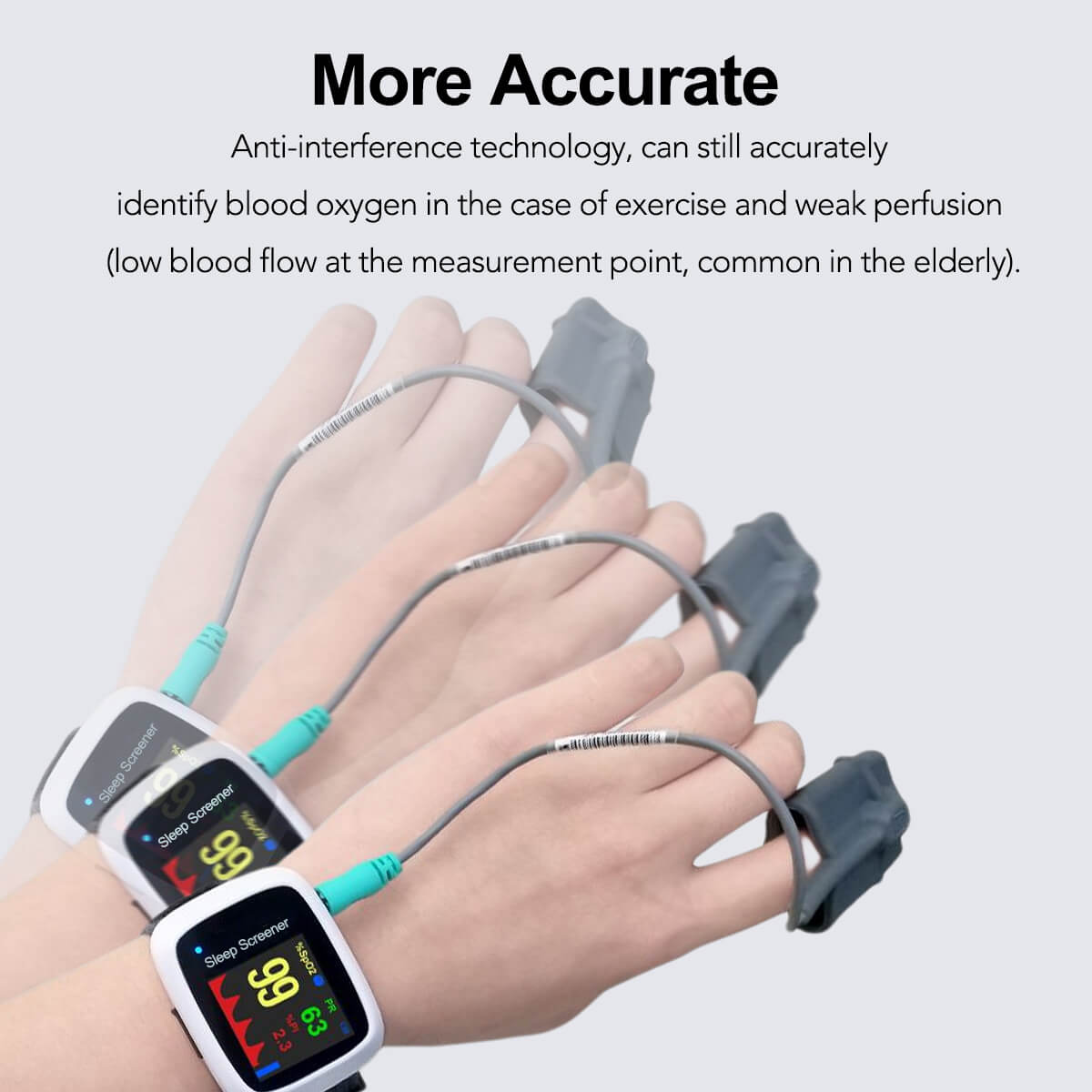 AP-20 Smart Wrist Pulse Oximeter with External Snorkel